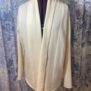 ☁️Subtle Luxury 100% CASHMERE!! open front long cashmere cardigan
